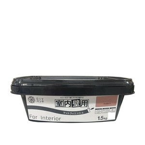 塗料 STYLE DIYペンキ マットフィニッシュ 室内壁用 1.5kg オールドローズ