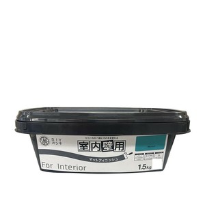 塗料 STYLE DIYペンキ マットフィニッシュ 室内壁用 1.5kg ブルーエット