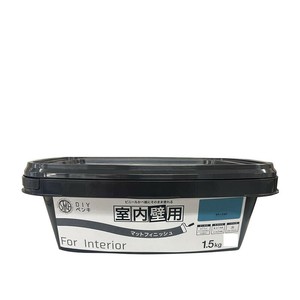 塗料 STYLE DIYペンキ マットフィニッシュ 室内壁用 1.5kg サマースカイ
