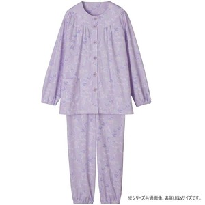 ケアファッション 大きめボタンパジャマ(婦人) パープル S 9800014
