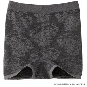 ケアファッション ストレッチ1分丈ショーツ(2枚組)(婦人) グレー M 80014801