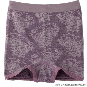 ケアファッション ストレッチ1分丈ショーツ(2枚組)(婦人) ワイン L 80014812