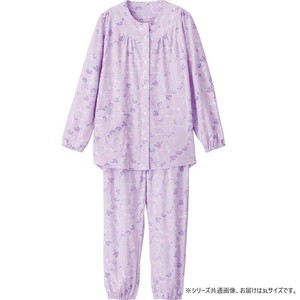 ケアファッション ホックパジャマ(婦人) パープル 3L 80017115