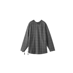 ケアファッション 脇開きファスナーまえむきTシャツ(婦人) チャコール L 82065722