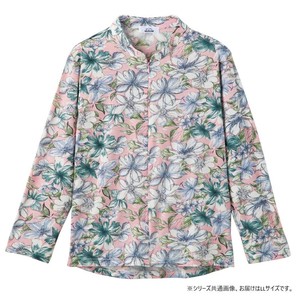 ケアファッション ロングファスナーTシャツ(婦人) ピンク LL 82089213