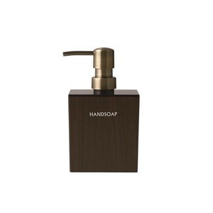 日本製　WOODY(ウッディ)　泡タイプ　ディスペンサー詰め替えボトル(泡ハンドソープ)黒ベース(400ml)