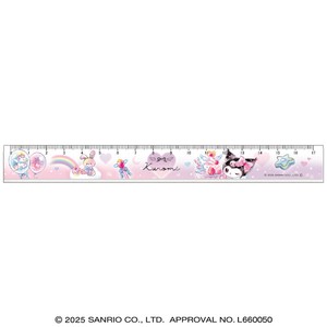 【先行受注】スリム17cm定規 サンリオキャラクターズ 予約〆9/15