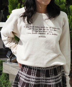 Sweatshirt Crew Neck Lined Sweatshirt