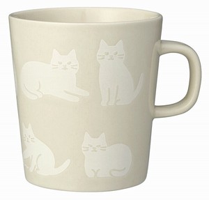 ■2025AW　先行予約■　かくれんぼねこマグ　白ねこ