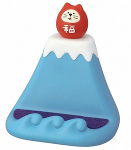■2025AW　先行予約■　富士山でまったり スマホスタンド　福猫だるま