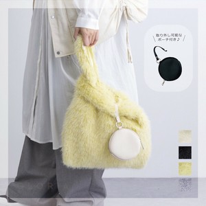 【2025秋冬新作10月入荷】【予約販売】ポーチ付きファーバッグ　トートバッグ　モコモコ　ファー　おしゃれ
