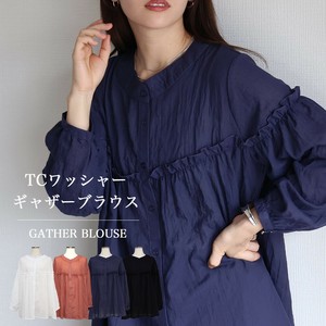 【2025AW】【sin.ca】TCワッシャーギャザーブラウス