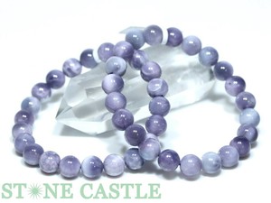 ☆高品質☆【ブレスレット】パープルラリマー (5A) (約8〜8.5mm) 【天然石 パワーストーン】