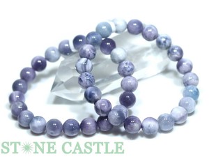 ☆高品質☆【ブレスレット】パープルラリマー (5A) (約9.5〜10mm) 【天然石 パワーストーン】