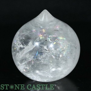 ☆一点物☆【開運＆風水アイテム】レインボー水晶 宝珠 (丸タイプ) 約50mm No.71 【パワーストーン】