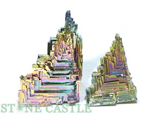 ☆一点物☆【原石】ビスマス人工結晶 (2個セット) No.100 【天然石 パワーストーン】