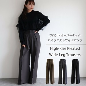 【2025AW】【sin.ca】フロントオーバータックハイウエストワイドパンツ