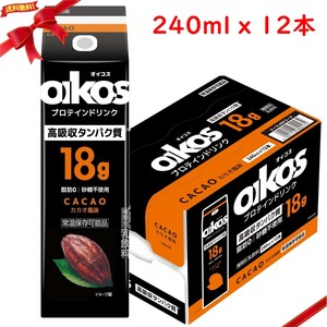 オイコス プロテインドリンク カカオ 240ml x 12本