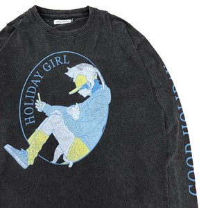 【予約販売】「HOLODAY GIRL」スノー加工プリントロンTee(11月納品)【2025年冬春新作商品】