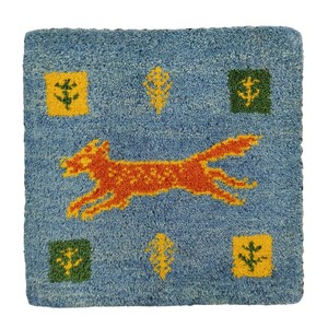 ギャッベ　チェアパッド　40x40cm　ウール　シートクッション　マット　座布団　ギャベ