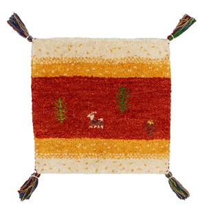 ギャッベ　チェアパッド　40x40cm　ウール　シートクッション　マット　座布団　ギャベ