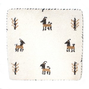 ギャッベ　チェアパッド　約40x41cm　ウール　シートクッション　マット　座布団　ギャベ