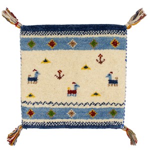 ギャッベ　チェアパッド　40x40cm　ウール　シートクッション　マット　座布団　ギャベ