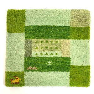 ギャッベ　チェアパッド　40x40cm　ウール　シートクッション　マット　座布団　ギャベ