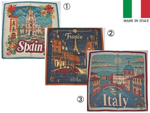 シフォンプチスカーフ　イタリー製　ヨーロッパシティ