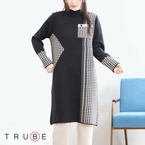 2025年新商品 洋装/连衣裙 切换 口袋 L尺寸 针织连衣裙/洋装