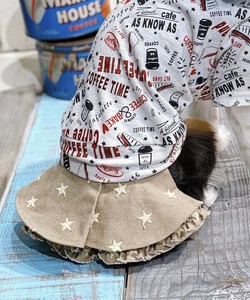【2025春夏新作】NC☆がいっぱいSK 犬服 スター刺繍スカート