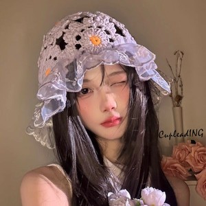 ◆◆大人気◆◆INSスタイル クロッシェ 空気感 ニット帽 透かしデザイン フィッシャーキャップ