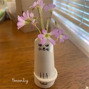 変わったデザイン 創造的な猫型フラワーベース 花瓶 フラワーベース「2025新作」