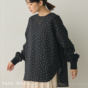 【予約】9/6入荷予定　製品洗いブロードボリューム袖ブラウス