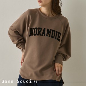 Sweatshirt Dolman Sleeve Cardboard knit Flocking Finish
