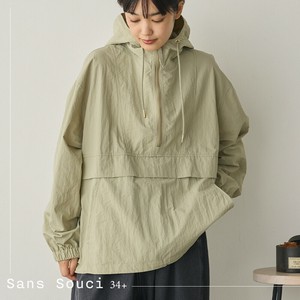 撥水加工ナイロンアノラックパーカー