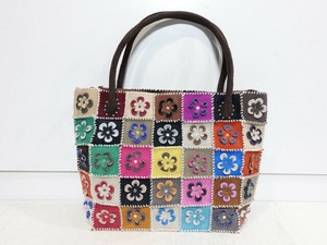 【人気商品】ベトナム・パッチワークバッグ（大）　C