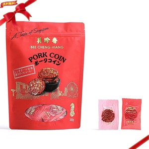 Bee Cheng Hiang ポークコインポークジャーキー 300g 高タンパク おつまみ 保存食 肉加工品