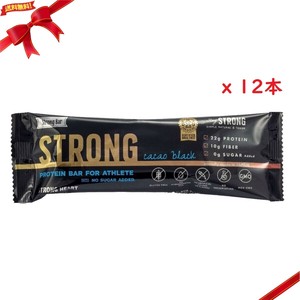 ストロングバー カカオ 12本入り プロテインバー おやつ 栄養補助 高タンパク