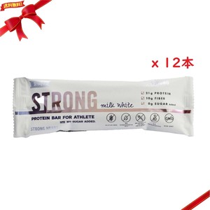 ストロングバー ミルク 12本入り プロテインバー おやつ 栄養補助 高タンパク食品