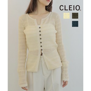 【予約】シャーリングライク リブカーディガン/CLEIO 2025秋冬新作