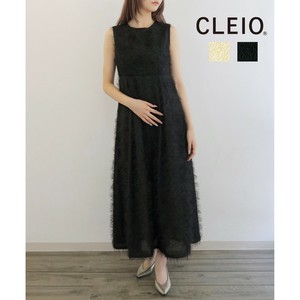 【予約】バックリボン フリンジワンピース/CLEIO 2025秋冬新作