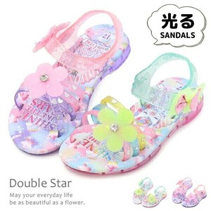 【ダブルスター】 4964 サンダル 光る靴 キッズ 女の子 ミュール スポーツサンダル ユニコーン　靴