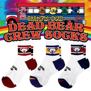 【伝説のバンド☆】【The Grateful Dead】DEAD BEAR CREW SOCKS 靴下◾️デッドベアークルーソックス