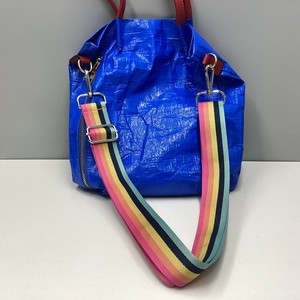ショルダーストラップ　バッグストラップ　ベルト　ストライプ　レインボー