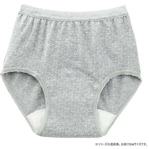 ケアファッション 安心快適水玉柄ショーツ(婦人) グレー M 3816011