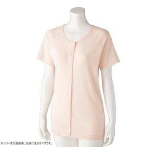 ケアファッション 3分袖ホックシャツ(2枚組)(婦人) ピーチ 3L 8986705