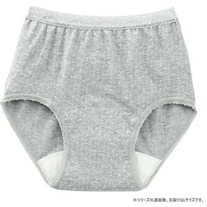 ケアファッション 安心快適水玉柄ショーツ(婦人) グレー L 3816012