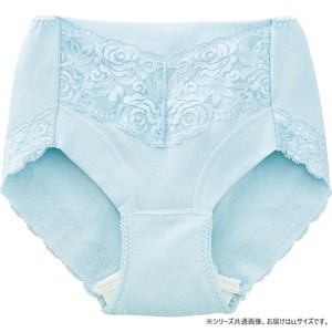 ケアファッション 安心快適フロントレースショーツ(婦人) サックス LL 3959713
