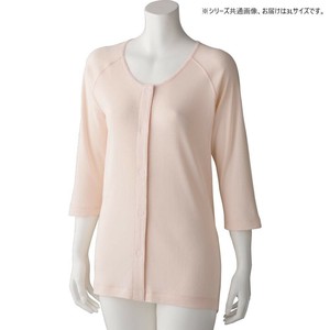 ケアファッション 7分袖ワンタッチシャツ(2枚組)(婦人) ピーチ 3L 9800405